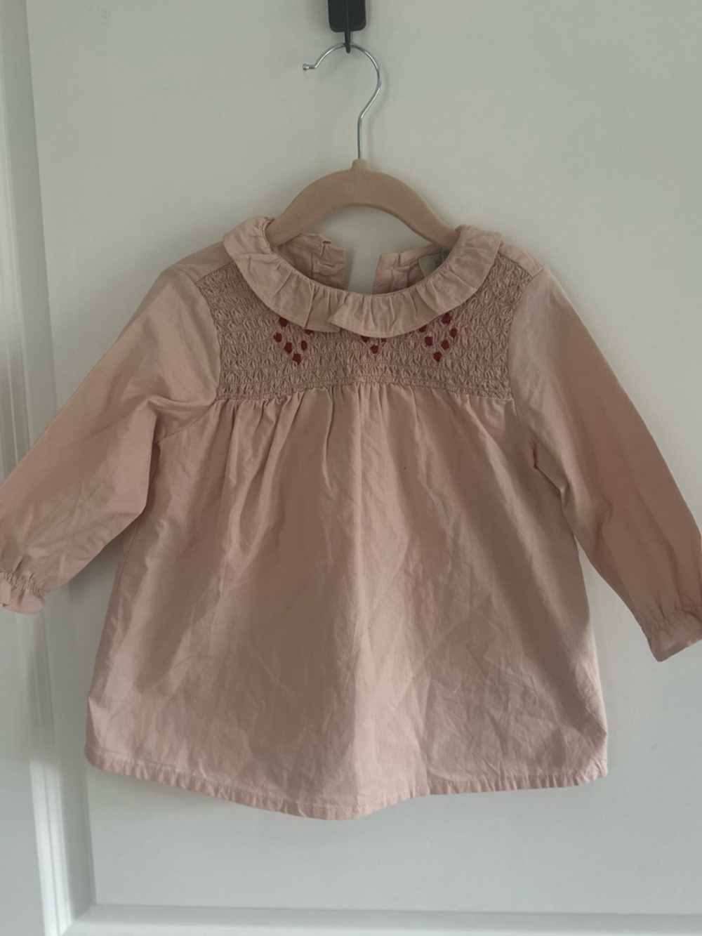 Long Sleeve Smocked Baby Dress